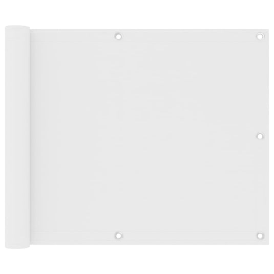 Vidaxl balkonscherm 75x400 cm oxford stof wit