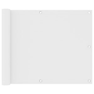 Vidaxl balkonscherm 75x600 cm oxford stof wit