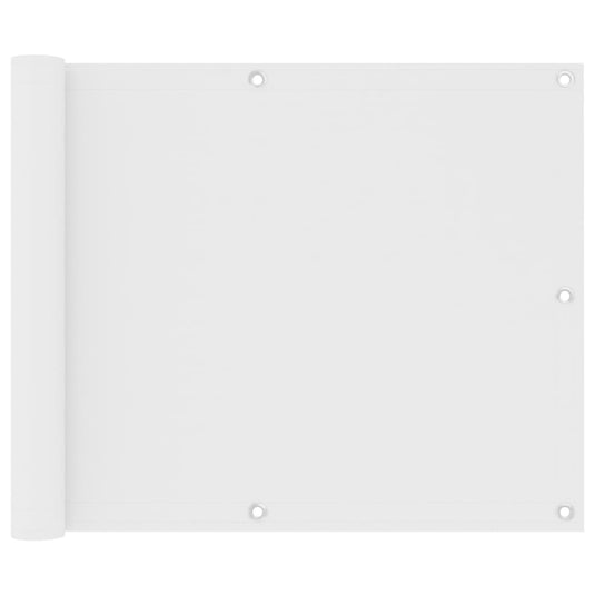 Vidaxl balkonscherm 75x600 cm oxford stof wit