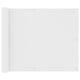 Vidaxl balkonscherm 75x600 cm oxford stof wit
