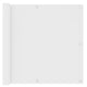 Vidaxl balkonscherm 90x400 cm oxford stof wit