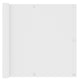 Vidaxl balkonscherm 90x500 cm oxford stof wit