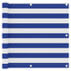 Vidaxl balkonscherm 90x600 cm oxford stof wit en blauw