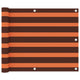 Vidaxl balkonscherm 75x300 cm oxford stof oranje en bruin