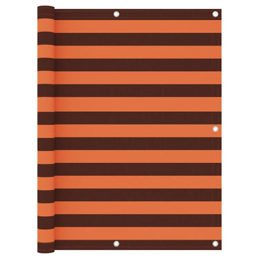 Vidaxl balkonscherm 120x400 cm oxford stof oranje en bruin