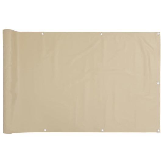 Vidaxl balkonscherm 90x500 cm oxford stof beige