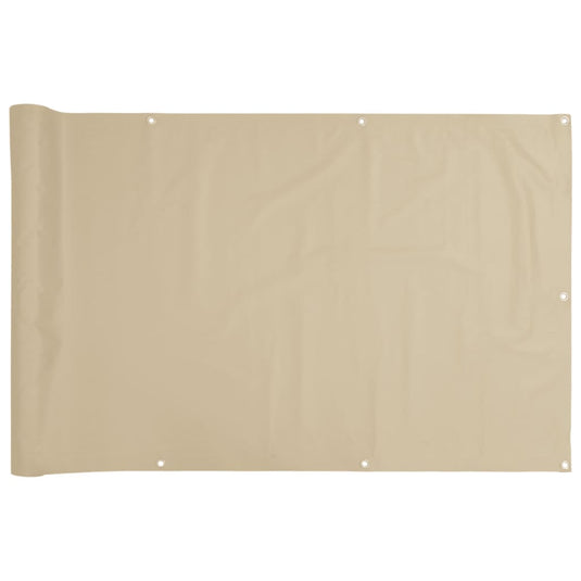 Vidaxl balkonscherm 120x500 cm oxford stof beige