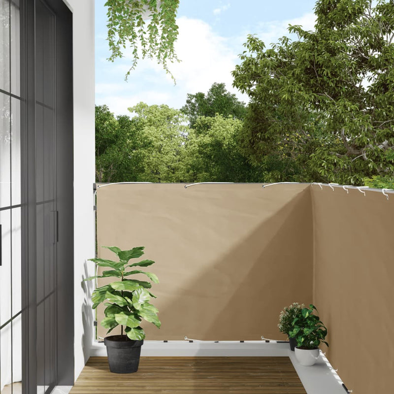 Load image into Gallery viewer, Vidaxl balkonscherm 120x500 cm oxford stof beige
