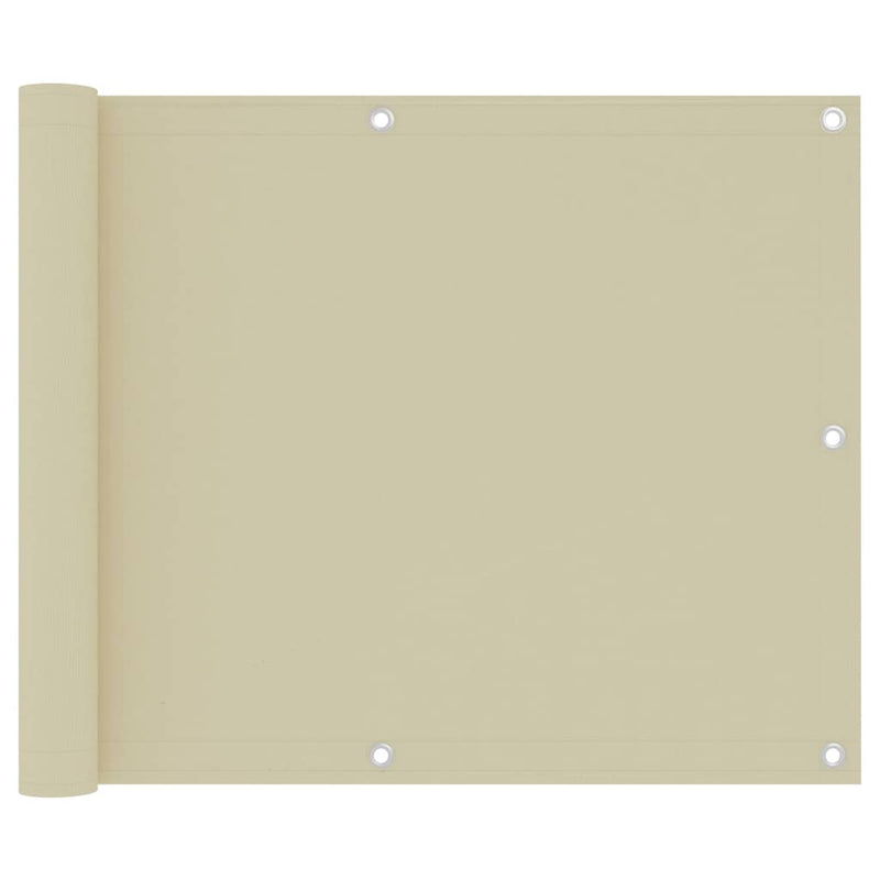 Load image into Gallery viewer, Vidaxl balkonscherm 75x300 cm oxford stof crème
