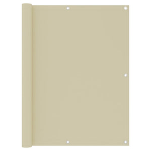 Vidaxl balkonscherm 120x300 cm oxford stof crème
