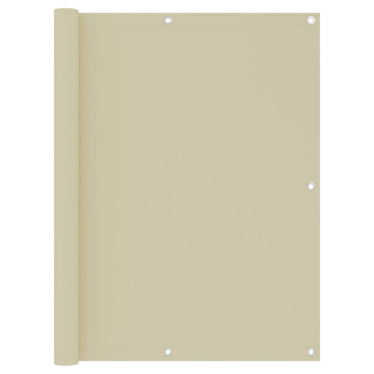 Vidaxl balkonscherm 120x300 cm oxford stof crème
