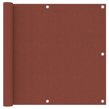Vidaxl balkonscherm 90x500 cm oxford stof terracotta