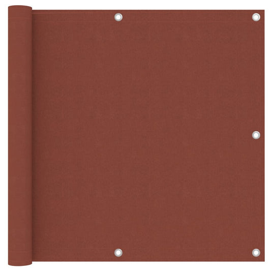 Vidaxl balkonscherm 90x500 cm oxford stof terracotta