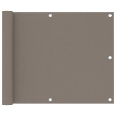 Vidaxl balkonscherm 75x300 cm oxford stof taupe