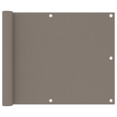 Vidaxl balkonscherm 75x400 cm oxford stof taupe