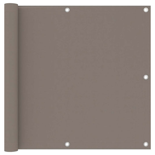 Vidaxl balkonscherm 90x300 cm oxford stof taupe