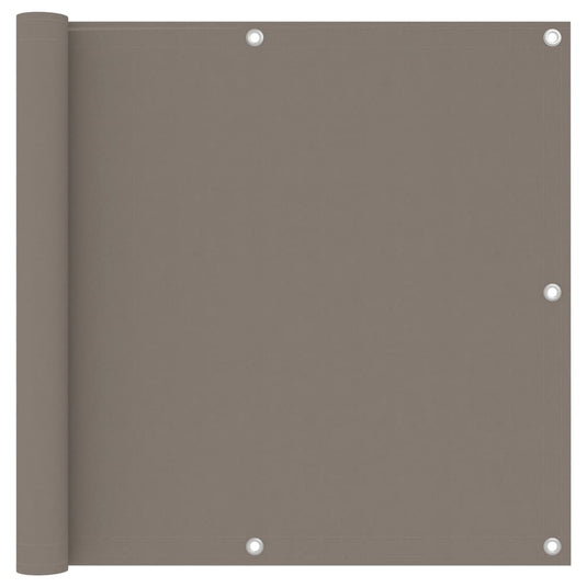 Vidaxl balkonscherm 90x500 cm oxford stof taupe