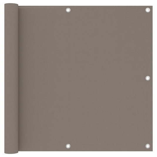 Vidaxl balkonscherm 90x600 cm oxford stof taupe