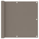 Vidaxl balkonscherm 90x600 cm oxford stof taupe