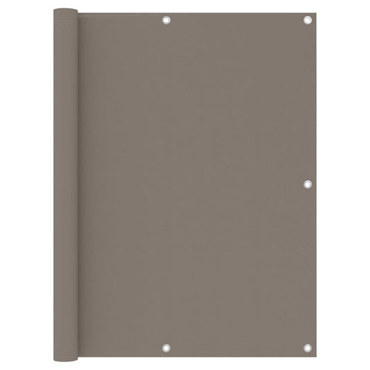 Vidaxl balkonscherm 120x500 cm oxford stof taupe