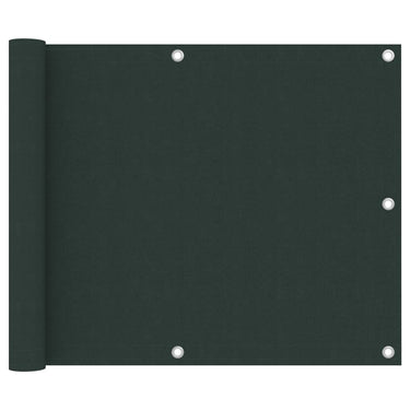Vidaxl balkonscherm 75x300 cm oxford stof donkergroen