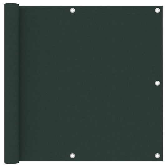 Vidaxl balkonscherm 90x400 cm oxford stof donkergroen