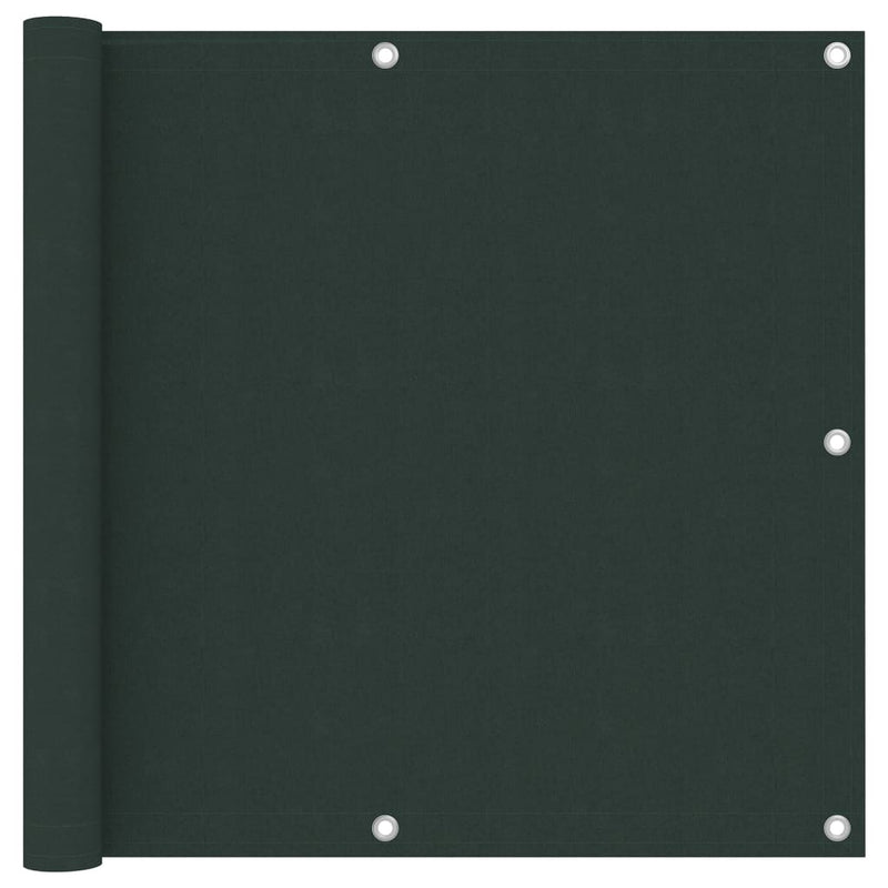 Load image into Gallery viewer, Vidaxl balkonscherm 90x600 cm oxford stof donkergroen
