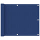 Vidaxl balkonscherm 75x500 cm oxford stof blauw