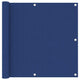 Vidaxl balkonscherm 90x600 cm oxford stof blauw