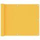 Vidaxl balkonscherm 75x300 cm oxford stof geel