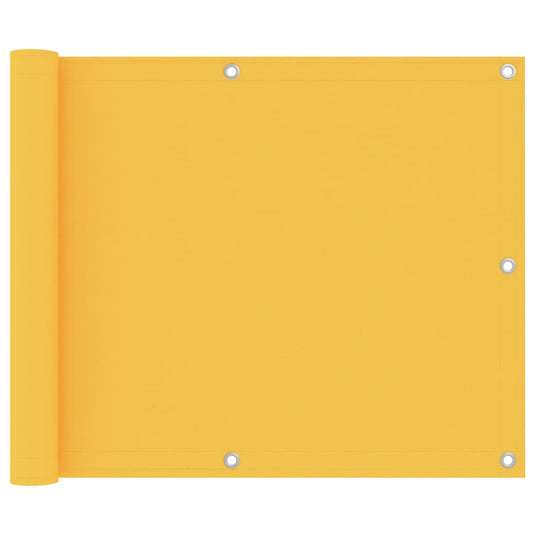Vidaxl balkonscherm 75x500 cm oxford stof geel