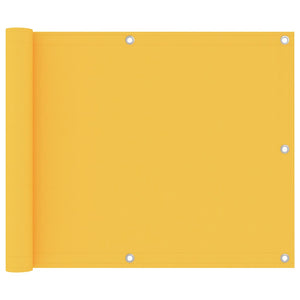 Vidaxl balkonscherm 75x600 cm oxford stof geel