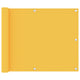 Vidaxl balkonscherm 75x600 cm oxford stof geel