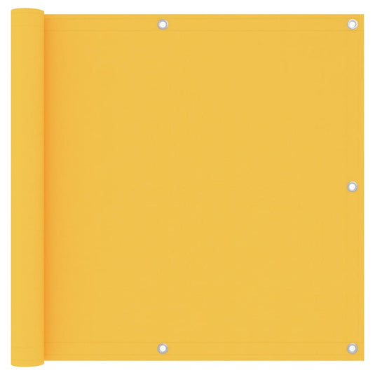 Vidaxl balkonscherm 90x400 cm oxford stof geel