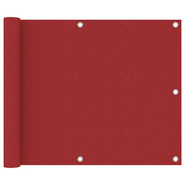 Vidaxl balkonscherm 75x600 cm oxford stof rood