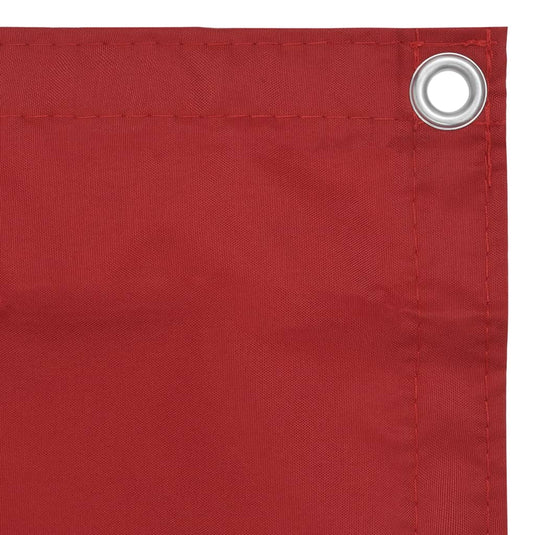 Vidaxl balkonscherm 75x600 cm oxford stof rood