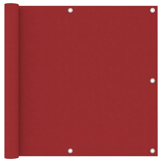 Vidaxl balkonscherm 90x300 cm oxford stof rood
