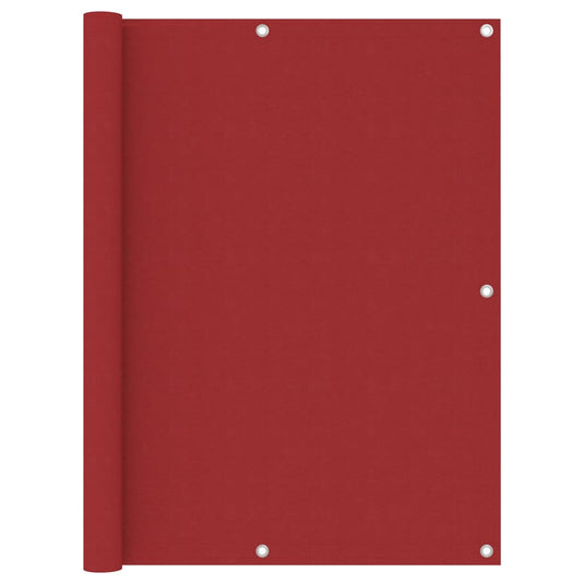Vidaxl balkonscherm 120x400 cm oxford stof rood