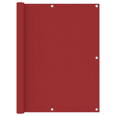 Vidaxl balkonscherm 120x500 cm oxford stof rood
