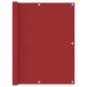 Vidaxl balkonscherm 120x500 cm oxford stof rood