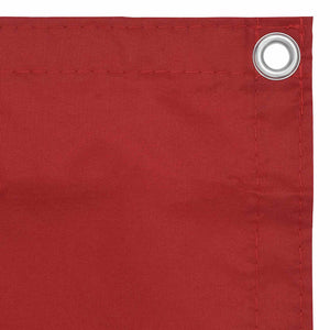 Vidaxl balkonscherm 120x600 cm oxford stof rood