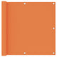 Vidaxl balkonscherm 90x300 cm oxford stof oranje
