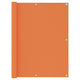 Vidaxl balkonscherm 120x500 cm oxford stof oranje