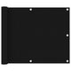 Vidaxl balkonscherm 75x300 cm oxford stof zwart