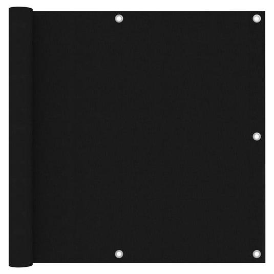 Vidaxl balkonscherm 90x400 cm oxford stof zwart