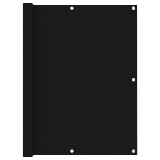 Vidaxl balkonscherm 120x600 cm oxford stof zwart