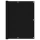 Vidaxl balkonscherm 120x600 cm oxford stof zwart