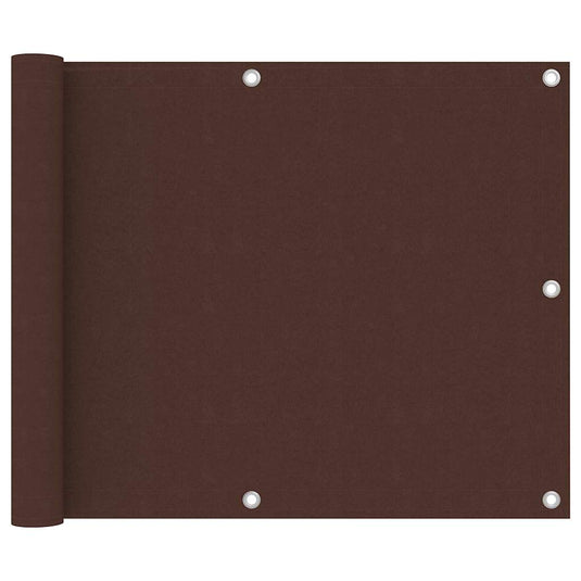 Vidaxl balkonscherm 75x300 cm oxford stof bruin