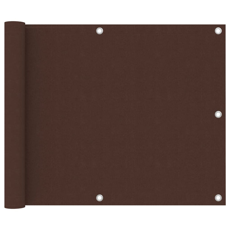 Load image into Gallery viewer, Vidaxl balkonscherm 75x400 cm oxford stof bruin
