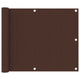 Vidaxl balkonscherm 75x400 cm oxford stof bruin